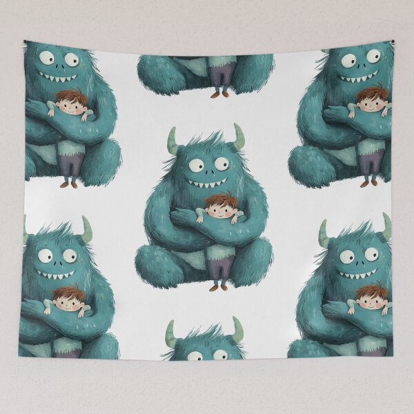 Item preview, Playful Monster: Imaginary Kid Pal designed and sold by bapupa.