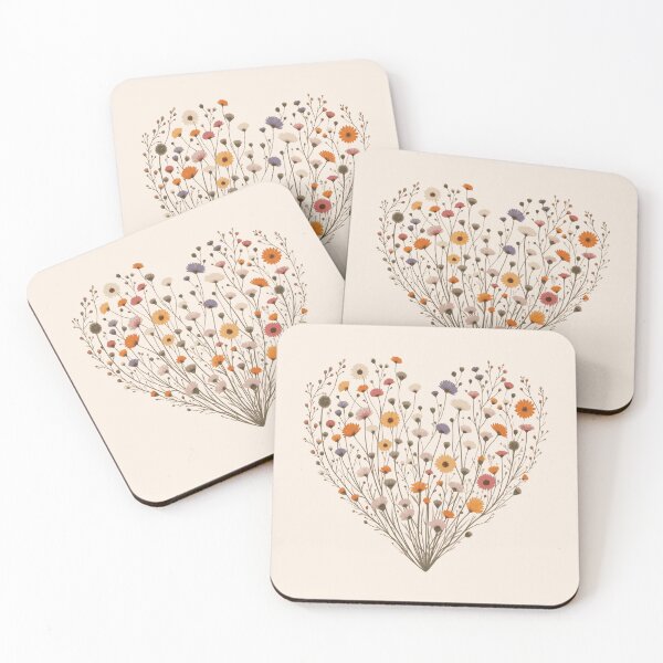 Item preview, Wildflower Heart in Autumn Bloom designed and sold by BloomBride.