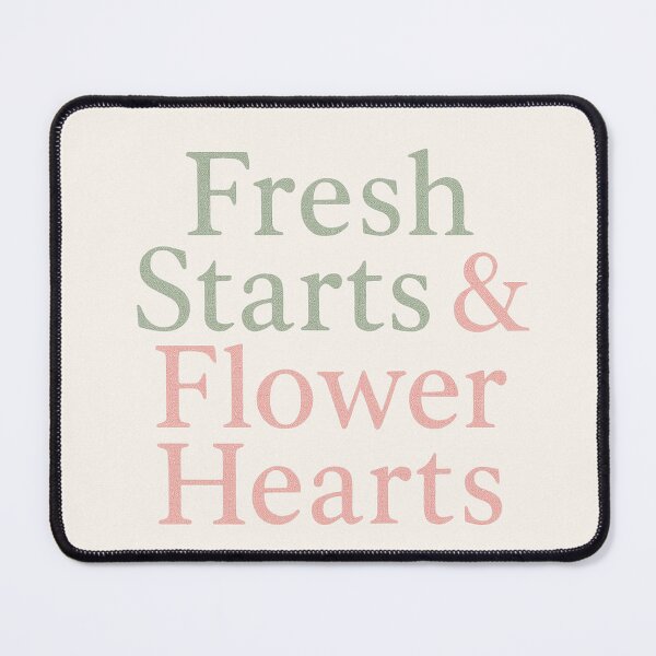 Item preview, Fresh Starts & Flower Hearts – Soft Pastel Growth Quote Design designed and sold by Tarn.