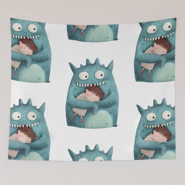 Item preview, Playful Monster: Friendly Monster Kid designed and sold by bapupa.