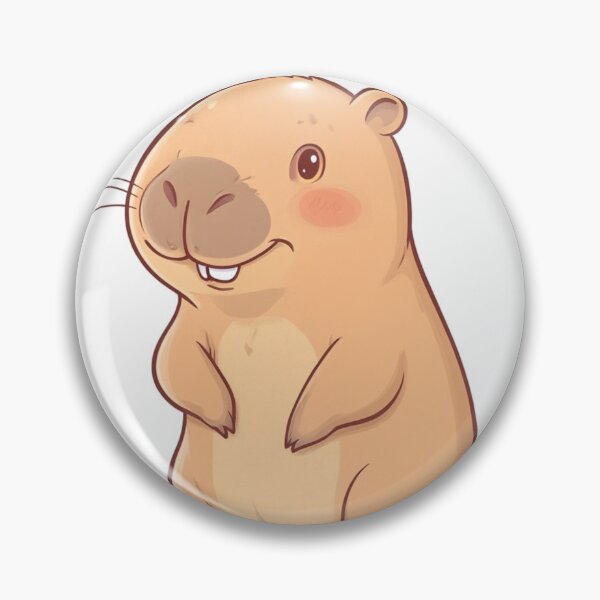 Item preview, Kawaii Capybara drawing designed and sold by DisenyosBubble.