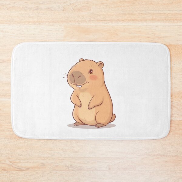 Item preview, Kawaii Capybara drawing designed and sold by DisenyosBubble.