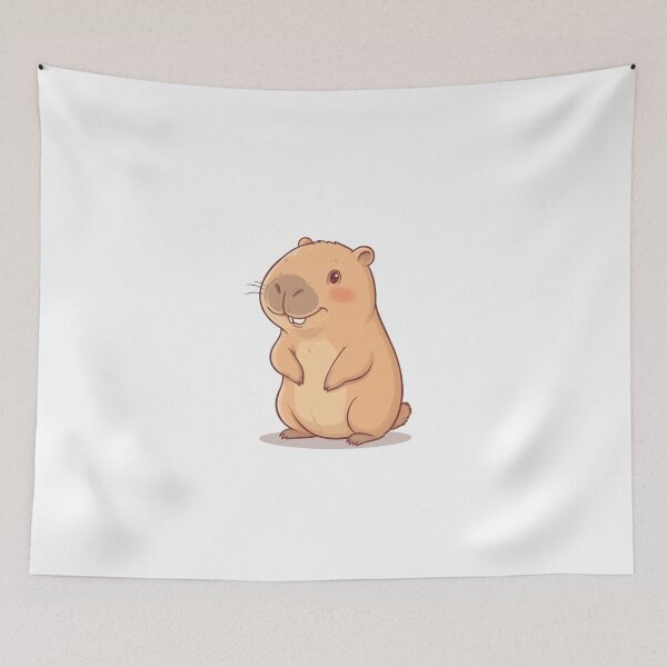 Item preview, Kawaii Capybara drawing designed and sold by DisenyosBubble.