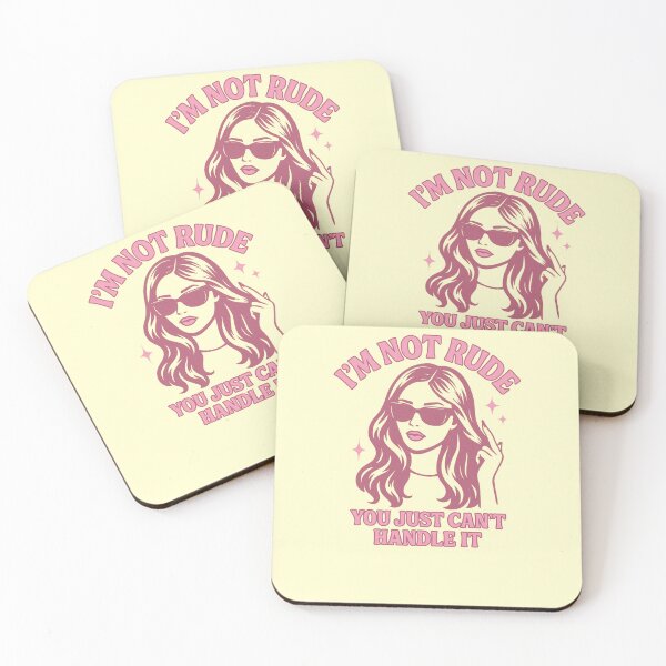 Item preview, I’m Not Rude, You Just Can’t Handle It Retro Y2K Attitude designed and sold by PrintHorizonD.