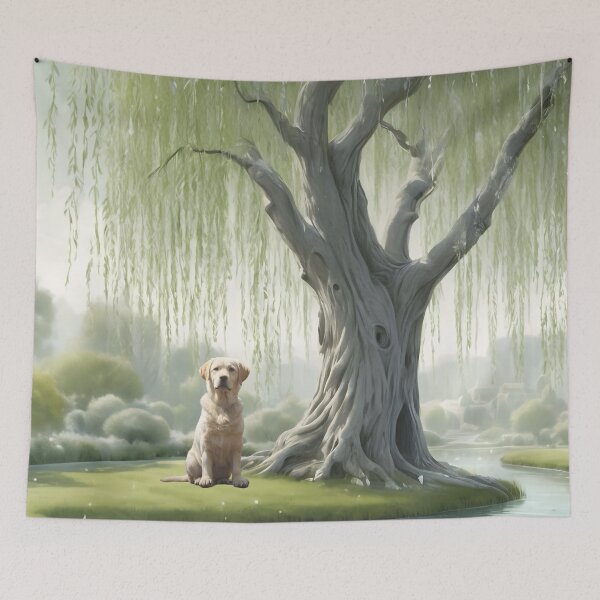 Item preview, Labrador Under A Willow Tree designed and sold by NikkiBear67.