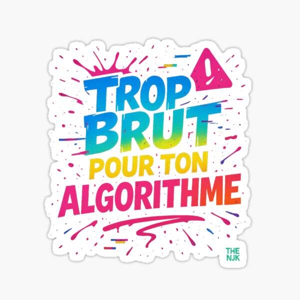 Item preview, Graffiti "Too Crude for Your Algorithm" designed and sold by VIBE CRAFT STUDIO.