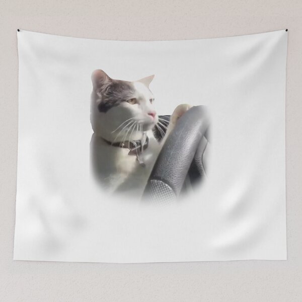 Item preview, Cat driving a car meme designed and sold by lvlupthreads.