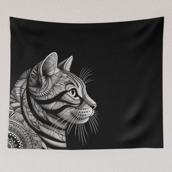 Item preview, Charming Cat Mandala Design for Stylish Pet Apparel and Accessories – Perfect for Animal Lovers and Artistic Souls designed and sold by knalpot-design.