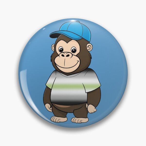 Item preview, Cool Pride Gorilla with Agender Tee | Agender Animal Design designed and sold by Travelslightly.