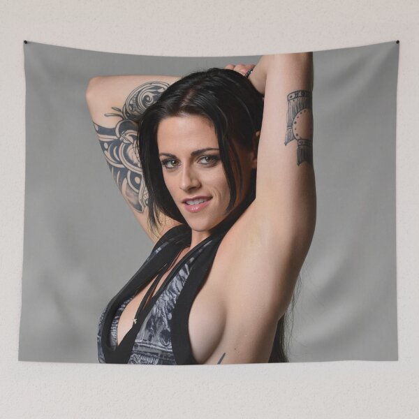 Item preview,  Woman with tattoos cool studio photo design designed and sold by Vintage Designs +.