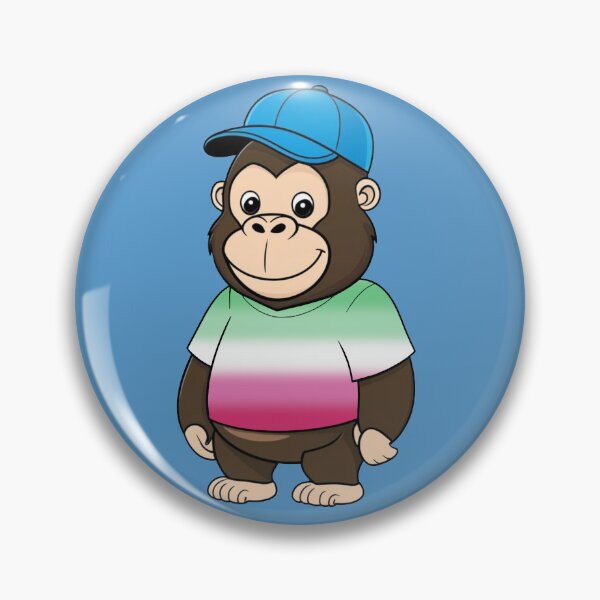 Item preview, Cool Pride Gorilla with Abrosexual Tee | Abrosexual Animal Design designed and sold by Travelslightly.