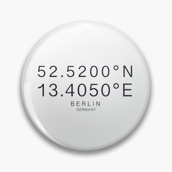 Item preview, Berlin Germany coordinates  designed and sold by dudaoliveira.art.