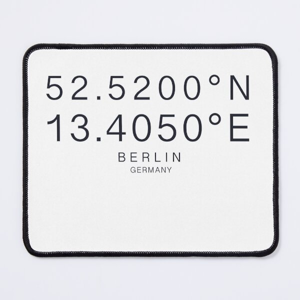 Item preview, Berlin Germany coordinates  designed and sold by dudaoliveira.art.
