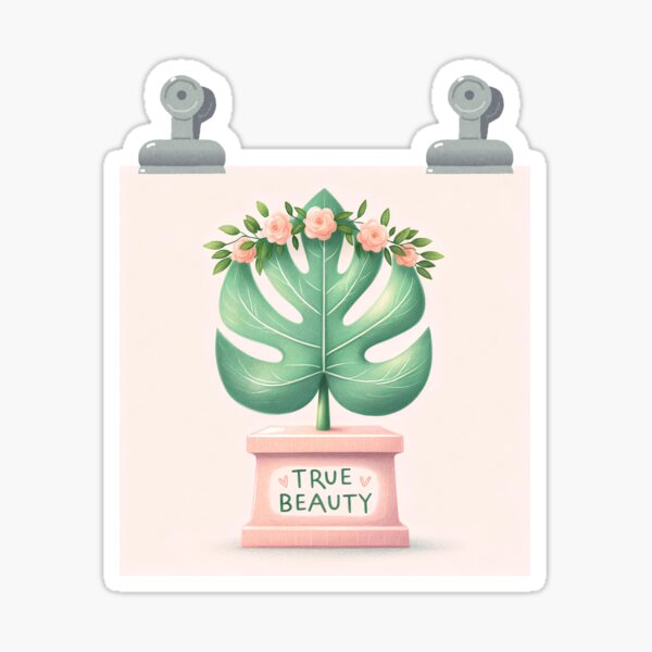 Vista previa del artículo con la obra «Belleza verdadera: Diseño de planta Monstera», diseñado y vendido por Zephyra Grove.