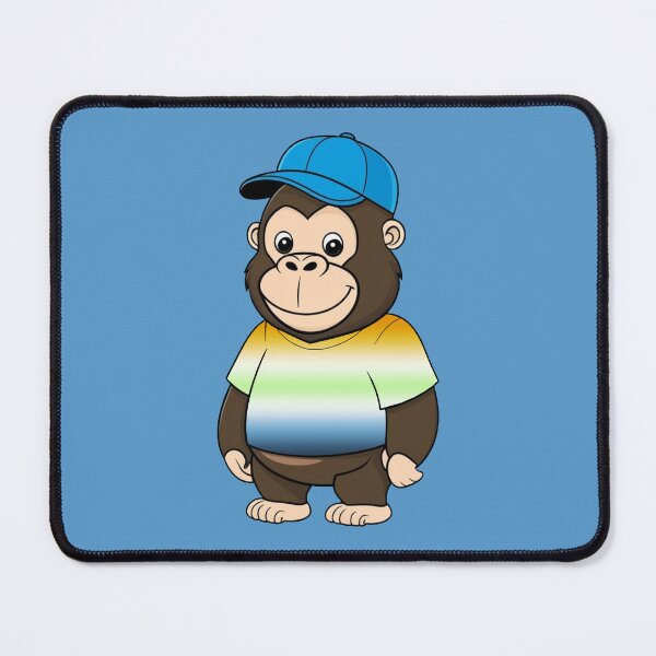 Item preview, Cool Pride Gorilla with AroAce Agender Flag Tee | AroAce Agender Animal Design designed and sold by Travelslightly.