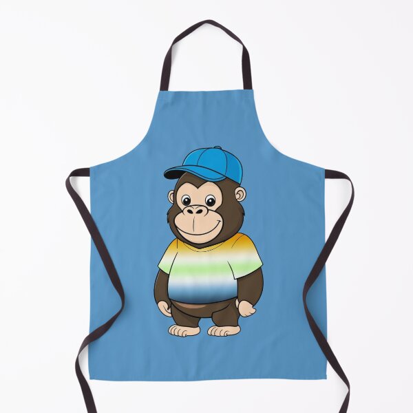 Item preview, Cool Pride Gorilla with AroAce Agender Flag Tee  | AroAce Agender Animal Design designed and sold by Travelslightly.
