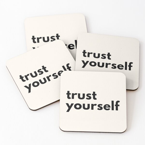 Item preview, trust yourself - minimalist affirmation sticker designed and sold by pocketwords.