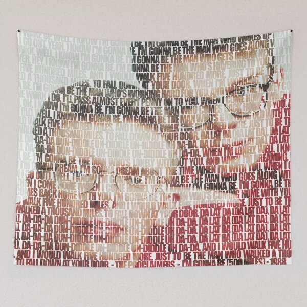 Item preview, The proclaimers - I wanna be (500 miles) word art  designed and sold by damdirtyapeuk.