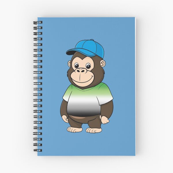 Item preview, Cool Pride Gorilla with Aromantic Flag Tee  | Aromantic Animal Design designed and sold by Travelslightly.