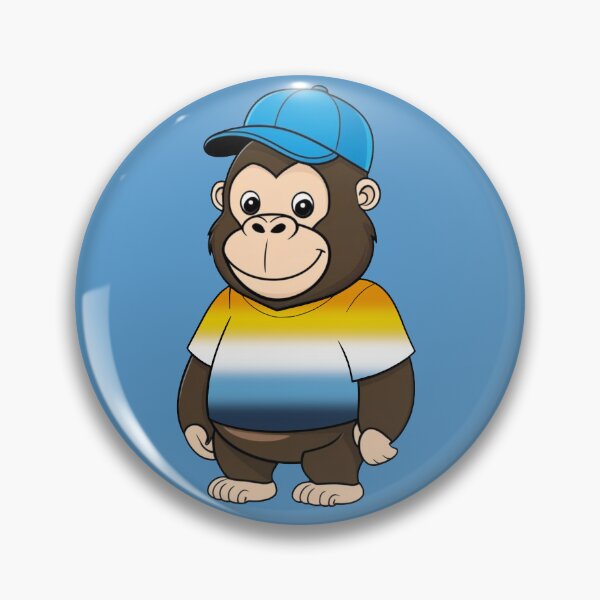 Item preview, Cool Pride Gorilla with AroAce Flag Tee  | AroAce Animal Design designed and sold by Travelslightly.