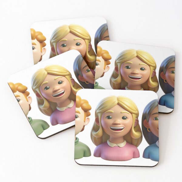 Item preview, 3D Cartoon Characters with Distinct Hairstyles and Outfits designed and sold by Creative88Art.
