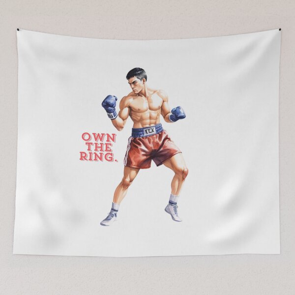 Item preview, Watercolor Kickboxing Champion – Bold Male Fighter Clipart designed and sold by CharmingGarden.