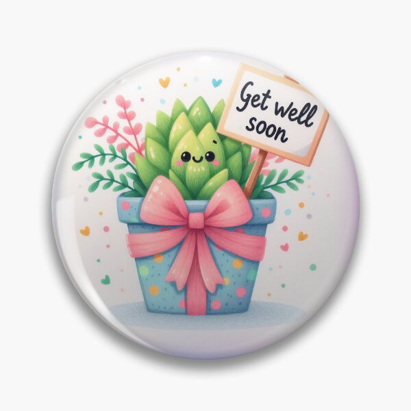 Item preview, Get Well Soon – Cute Plant Recovery Design designed and sold by Zephyra Grove.