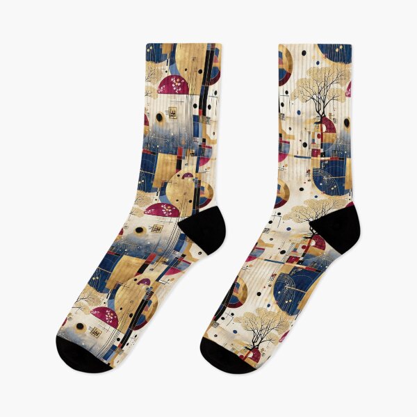 Item preview, Golden Geometry and Sacred Tree: Japanese Modern Elegance designed and sold by Moisky Patterns.