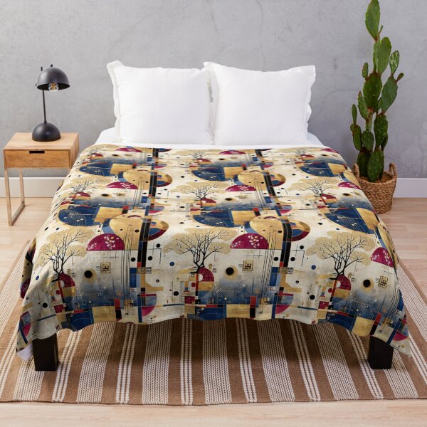 Item preview, Golden Geometry and Sacred Tree: Japanese Modern Elegance designed and sold by Moisky Patterns.