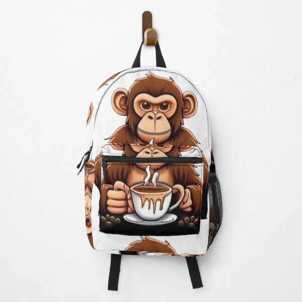 Item preview, But First, Coffee, Monkey Sticker designed and sold by SoulArtSara.
