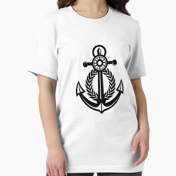 Item preview, Elegant anchor with steering wheel nautical illustration design. designed and sold by Pram106.