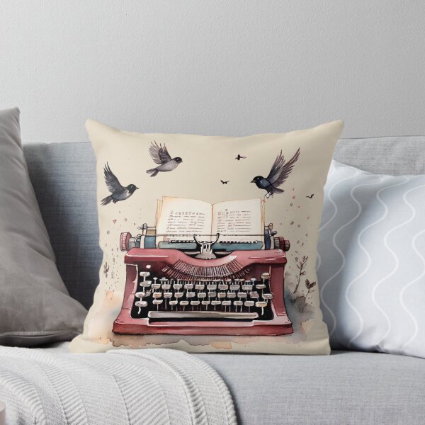Item preview, Vintage Typewriter with Birds designed and sold by emilypigou.