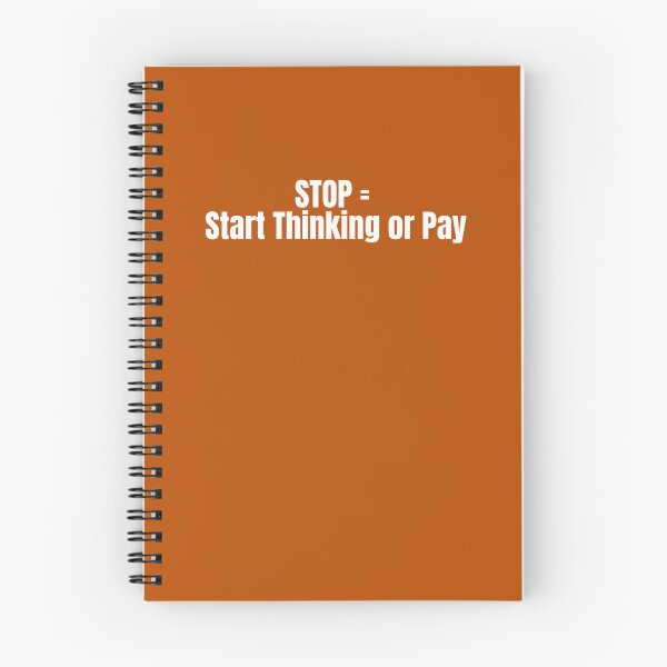 Artikelvorschau, STOP = Start Thinking Or Pay - Akronym für das Fahren entworfen und verkauft von IgnitionWorks.