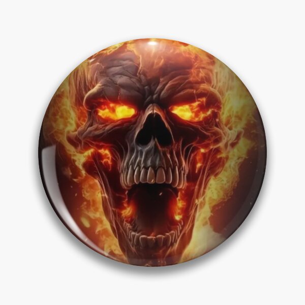 Item preview, Portrait of a Burning Skull designed and sold by MummyEffect.