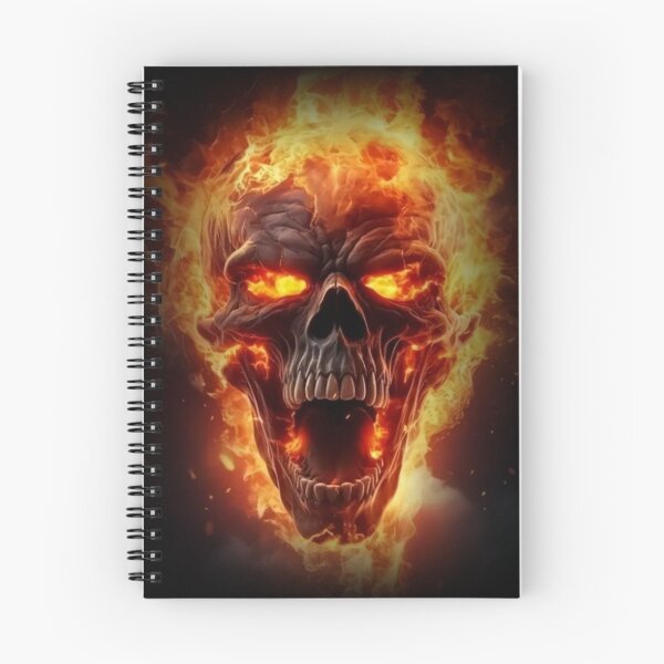 Item preview, Portrait of a Burning Skull designed and sold by MummyEffect.
