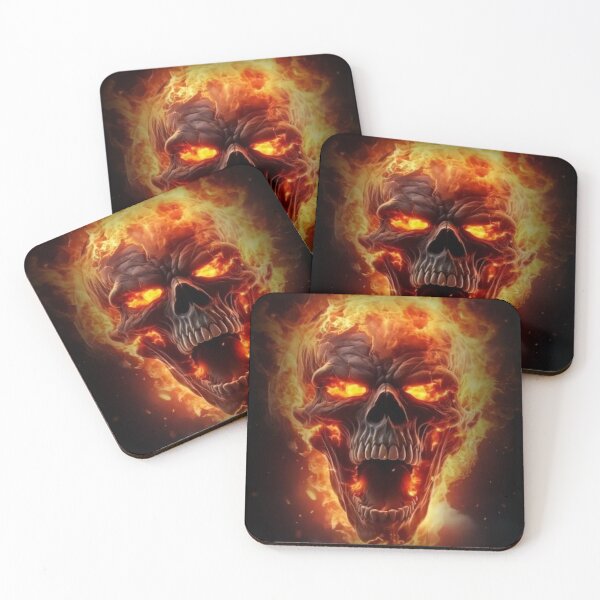 Item preview, Portrait of a Burning Skull designed and sold by MummyEffect.