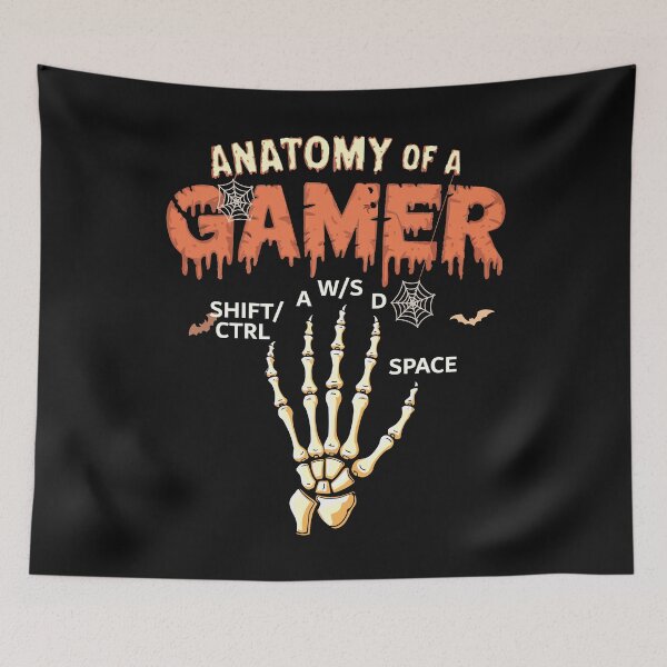 Item preview, Anatomy Of A Gamer Skeleton Hand Gaming designed and sold by clothesy7.