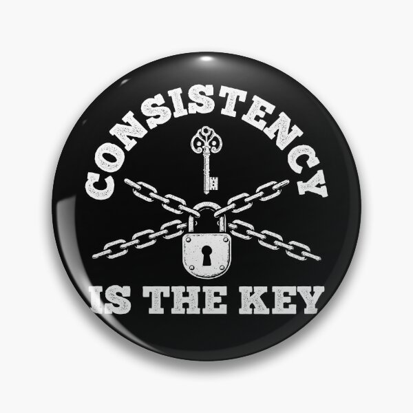 Item preview, Consistency is the key - motivational designed and sold by MO DESIGNS.