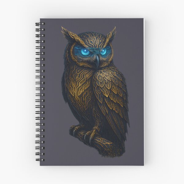 Item preview, Cybernetic owl. Strigiforme. Futuristic bird design. designed and sold by Shoot-The-Moon.