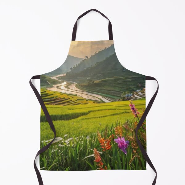 Item preview, Valley of Serenity A Rural Landscape of Rice and River designed and sold by BlareBlare.