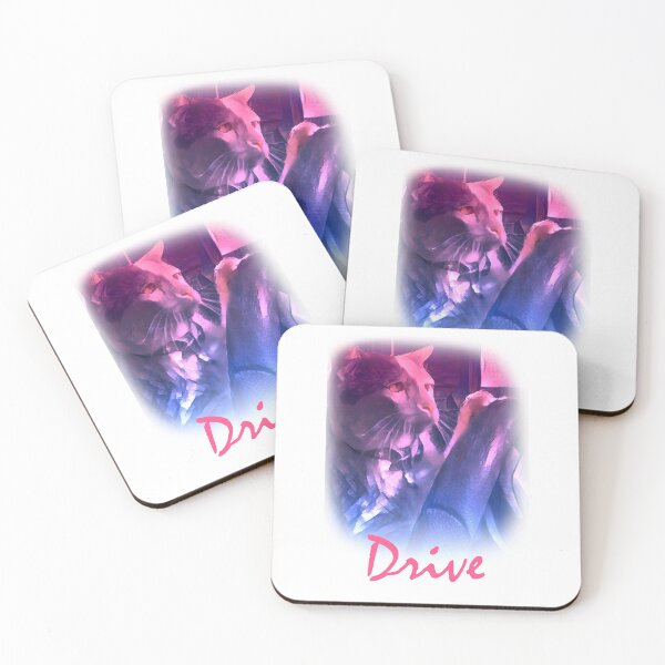 Item preview, DRIVE!, a cat meme adaptation designed and sold by lvlupthreads.