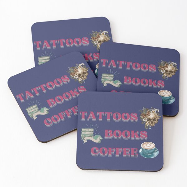 Item preview, Tattoos, Books and Coffee (Skull) designed and sold by elizabethdancer.