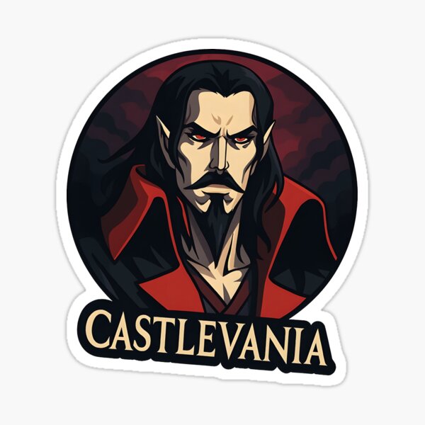 Item preview, Dracula Sticker – Castlevania Netflix Inspired Fan Art designed and sold by WAUZ.