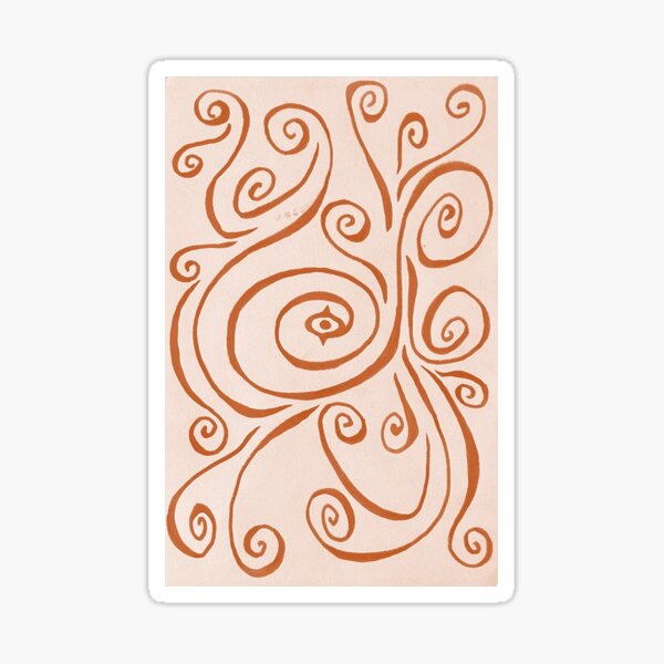Item preview, Abstract Swirl Painting designed and sold by LinasLilStudio.