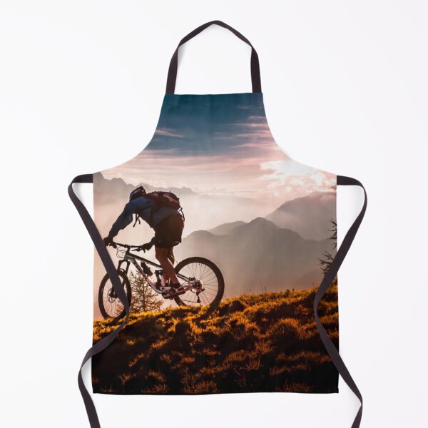 Item preview, High-Altitude MTB Shredder Conquers Mountain Peaks designed and sold by GrizzlyCollective.