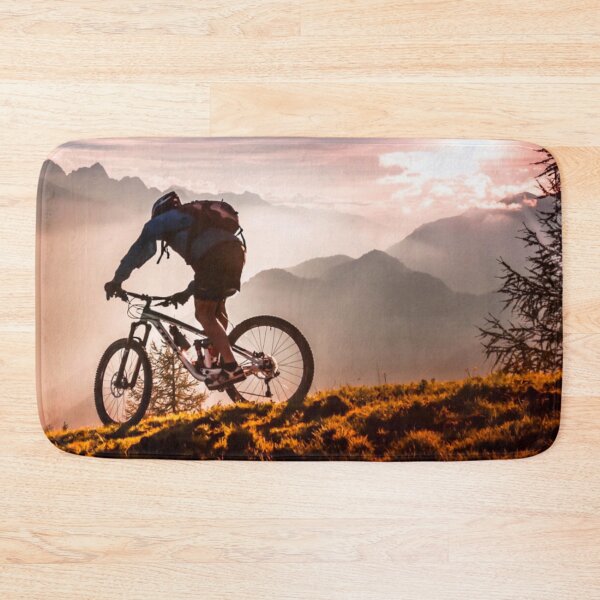 Item preview, High-Altitude MTB Shredder Conquers Mountain Peaks designed and sold by GrizzlyCollective.
