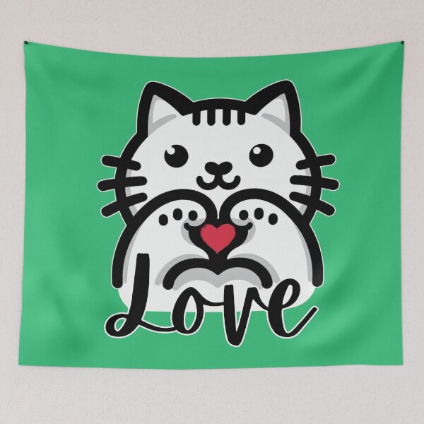 Item preview, Cat love gesture designed and sold by Fr0mtheMachine.