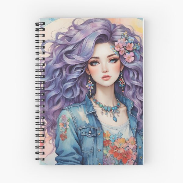 Item preview, Purple Wisteria Beauty In Blue Jean Jacket designed and sold by CarrollGene.