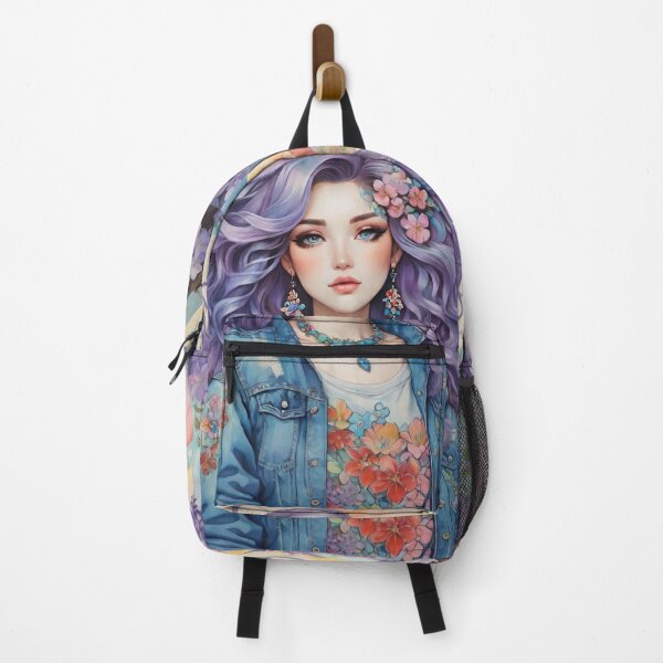 Item preview, Purple Wisteria Beauty In Blue Jean Jacket designed and sold by CarrollGene.
