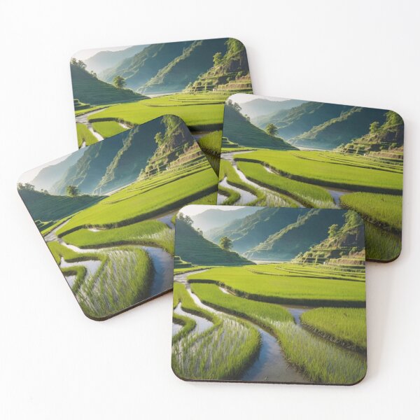 Item preview, Where Nature Grows Rice Fields Embraced by the Valley designed and sold by BlareBlare.